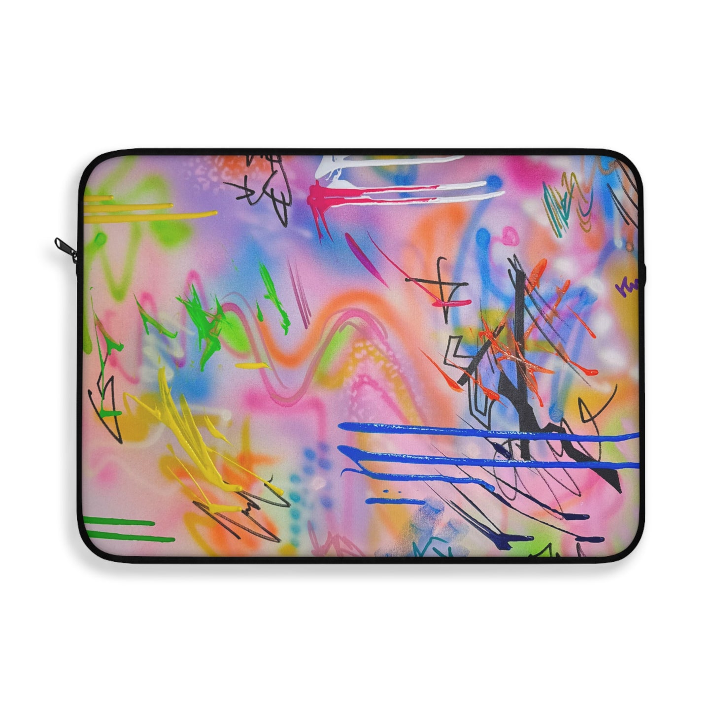 "neon haze" airbrush laptop sleeve