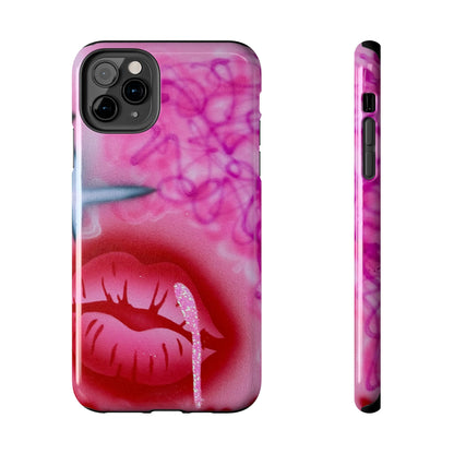 "glitter aura" airbrush iPhone case