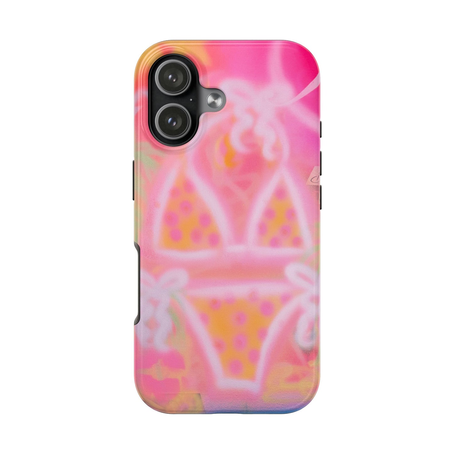 "yellow polka dot bikini" airbrush iPhone case