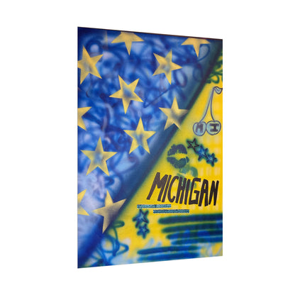 "ann arbor, michigan" airbrush rolled print