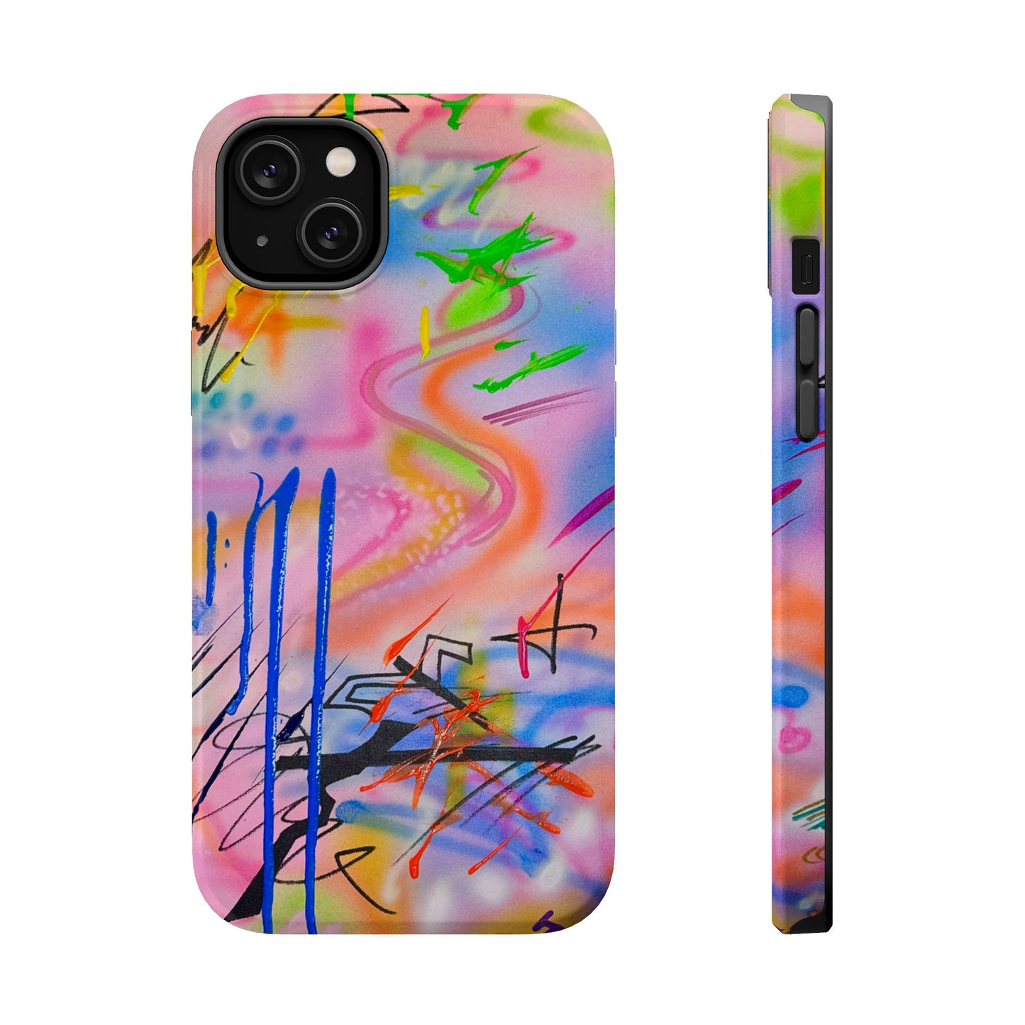 MagSafe "neon haze" airbrush iPhone case