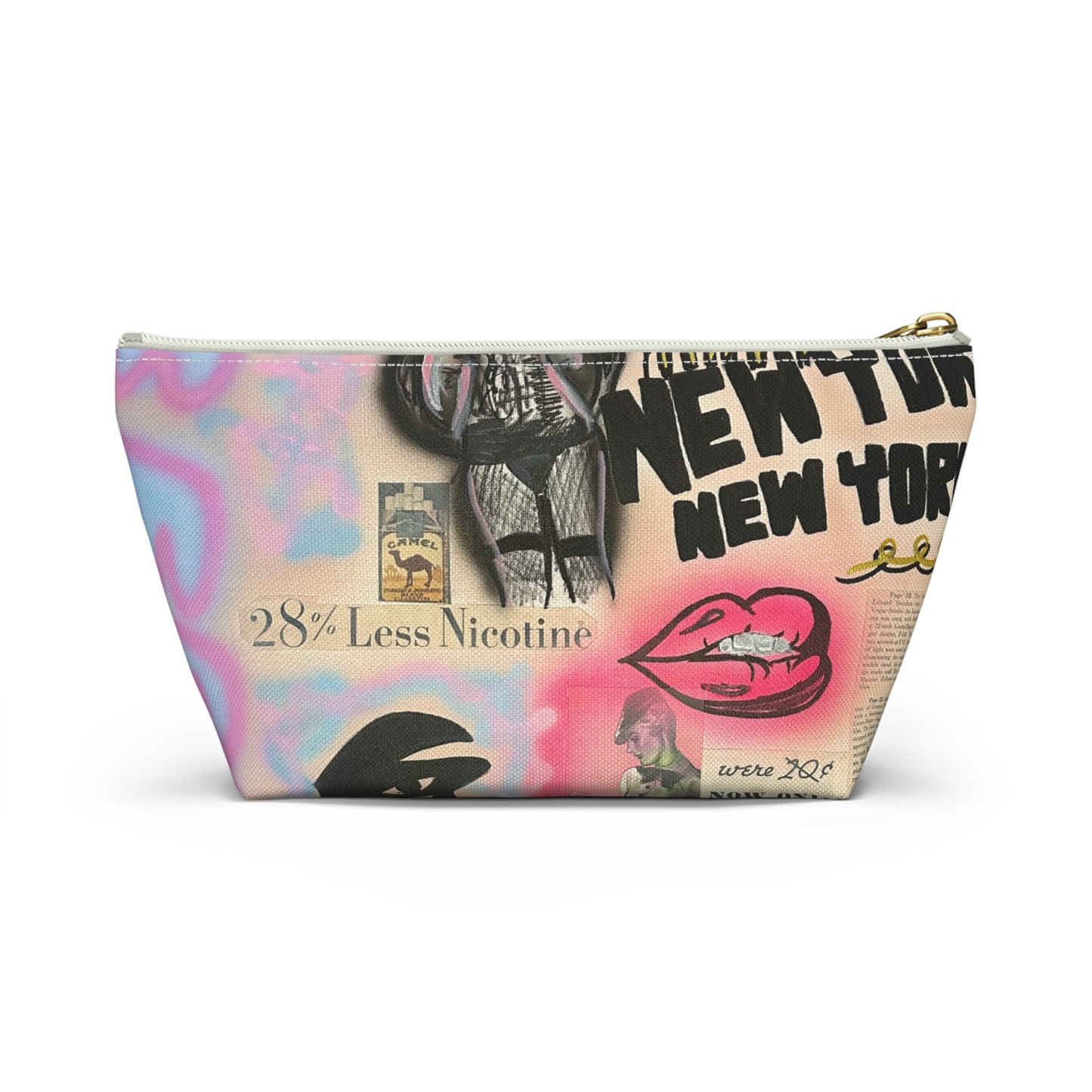 "new york, new york" airbrush makeup pouch