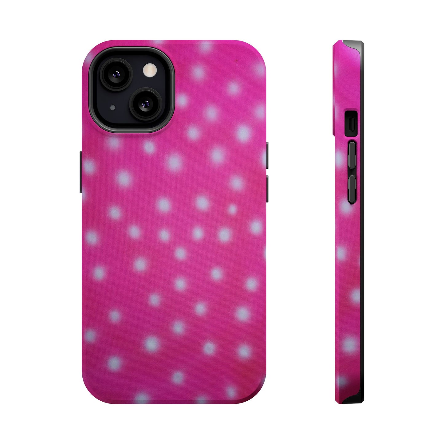 MagSafe "bubblegum polka dot" airbrush iPhone case