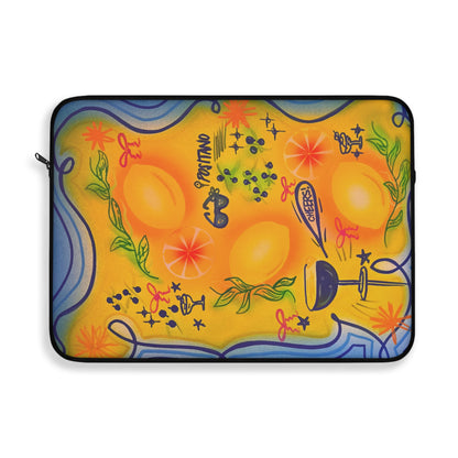 "citrus coastline" airbrush laptop sleeve
