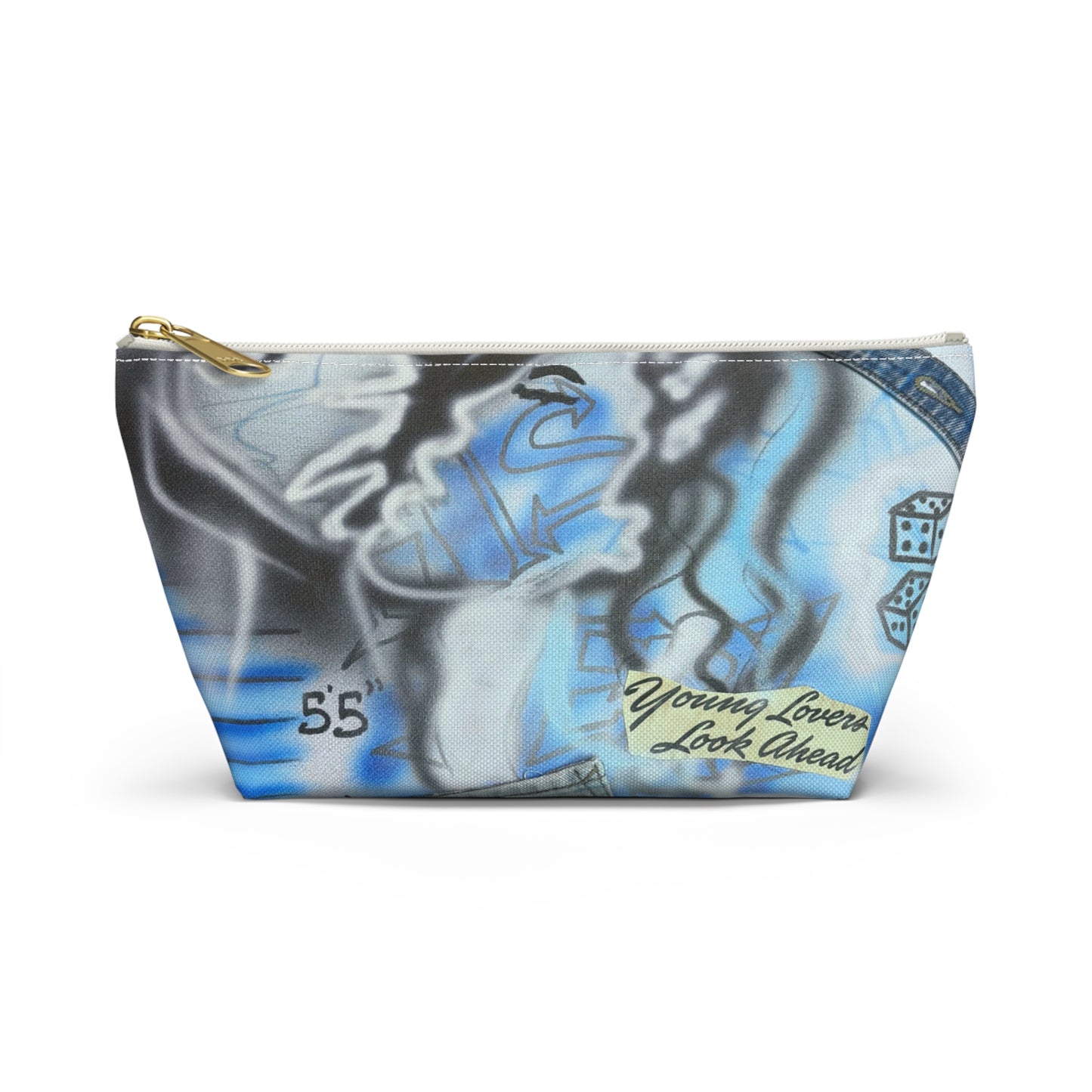 "young lovers" airbrush makeup pouch