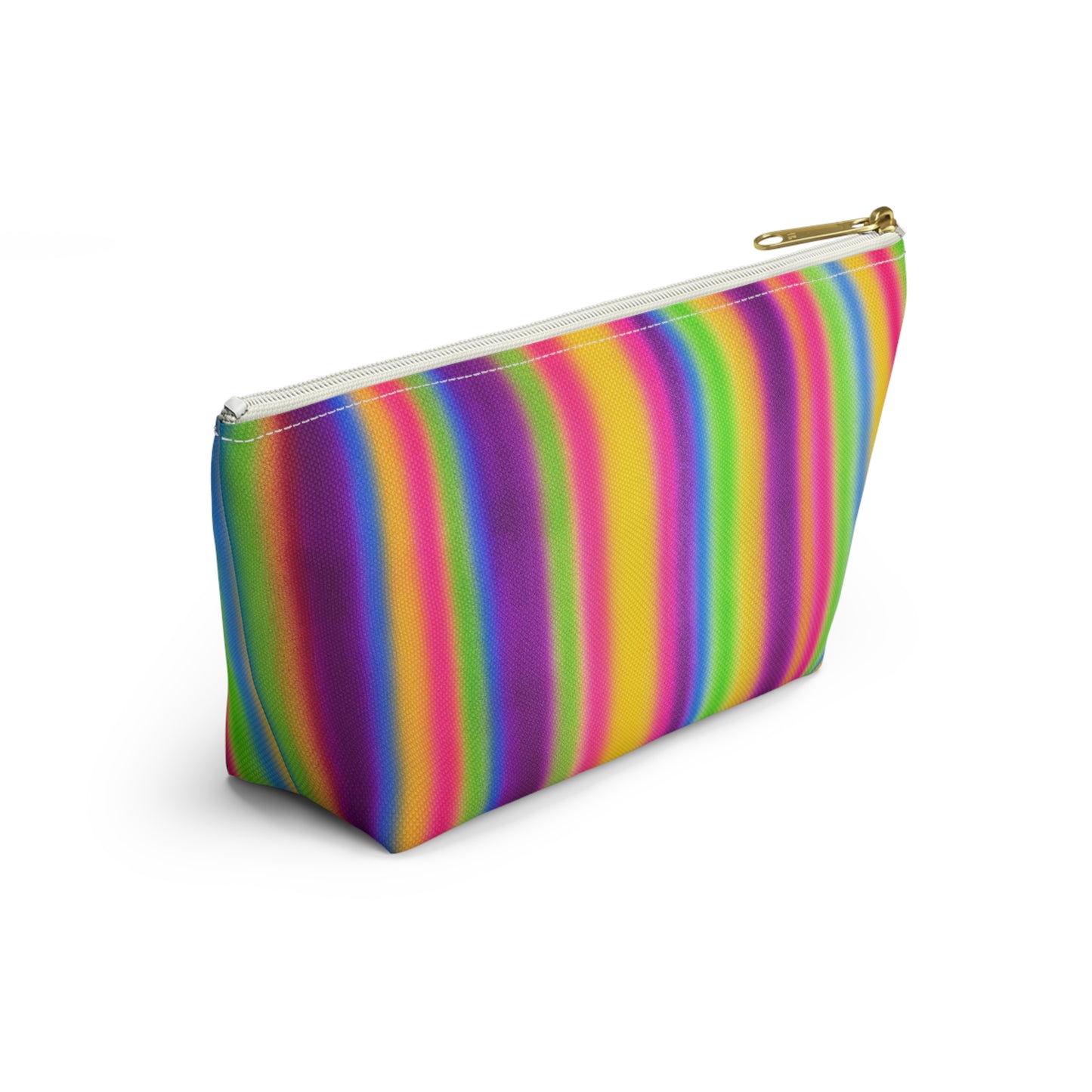 "colorful stripes" airbrush makeup pouch