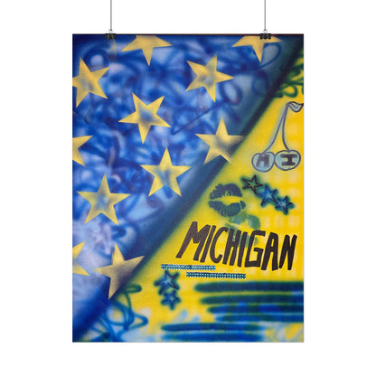 "ann arbor, michigan" airbrush rolled print