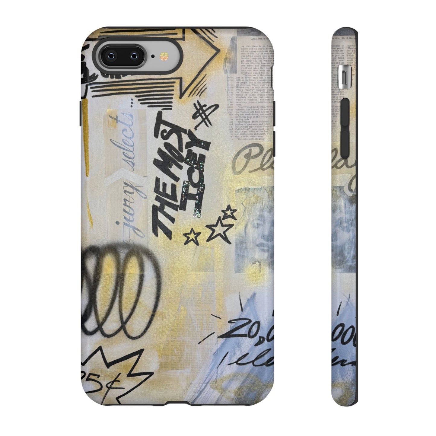 "golden glacier" airbrush iPhone case