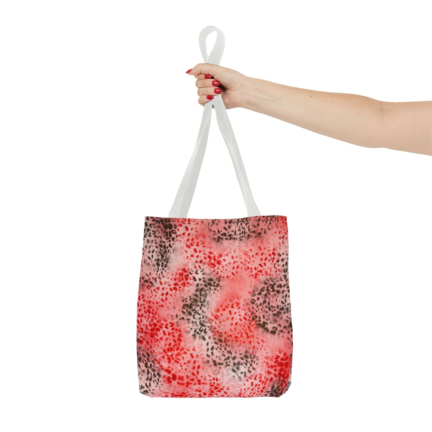 "red cheetah" airbrush tote bag