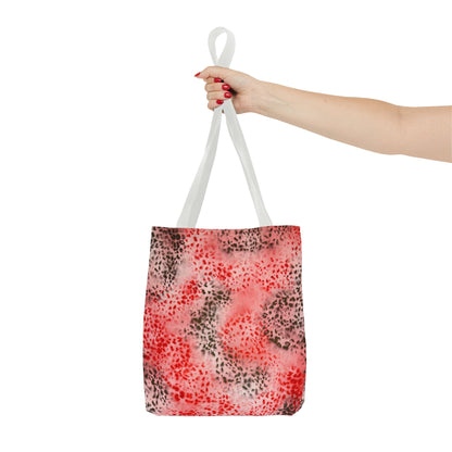 "red cheetah" airbrush tote bag