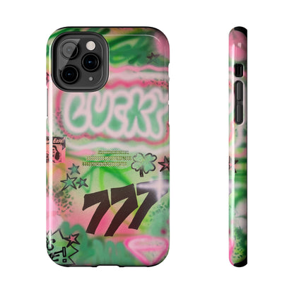 "so lucky" airbrush iPhone case
