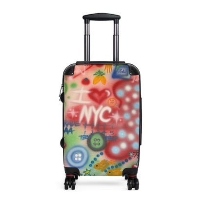 "i <3 NYC" airbrush suitcase