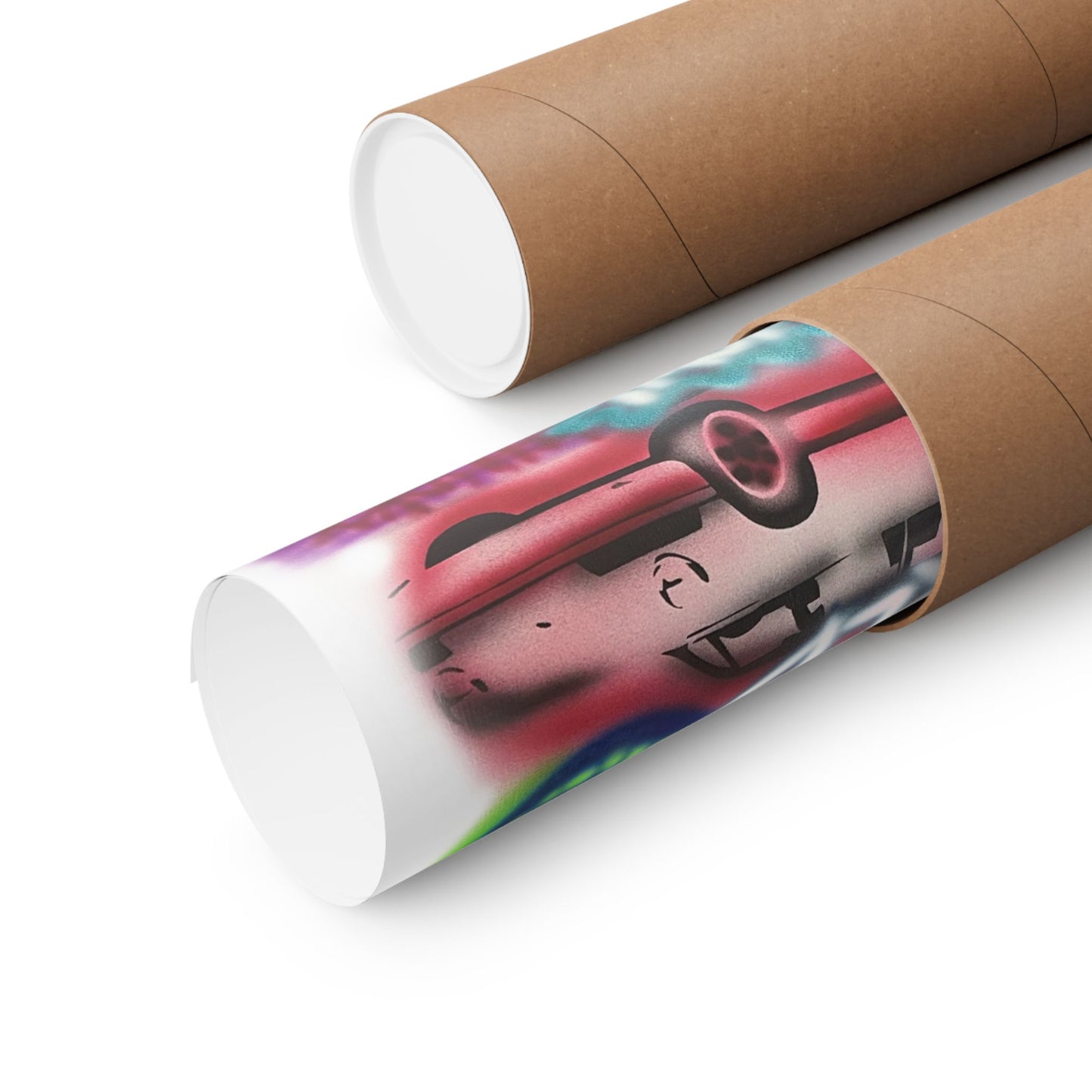 "it's ur WRLD" airbrush horizontal print