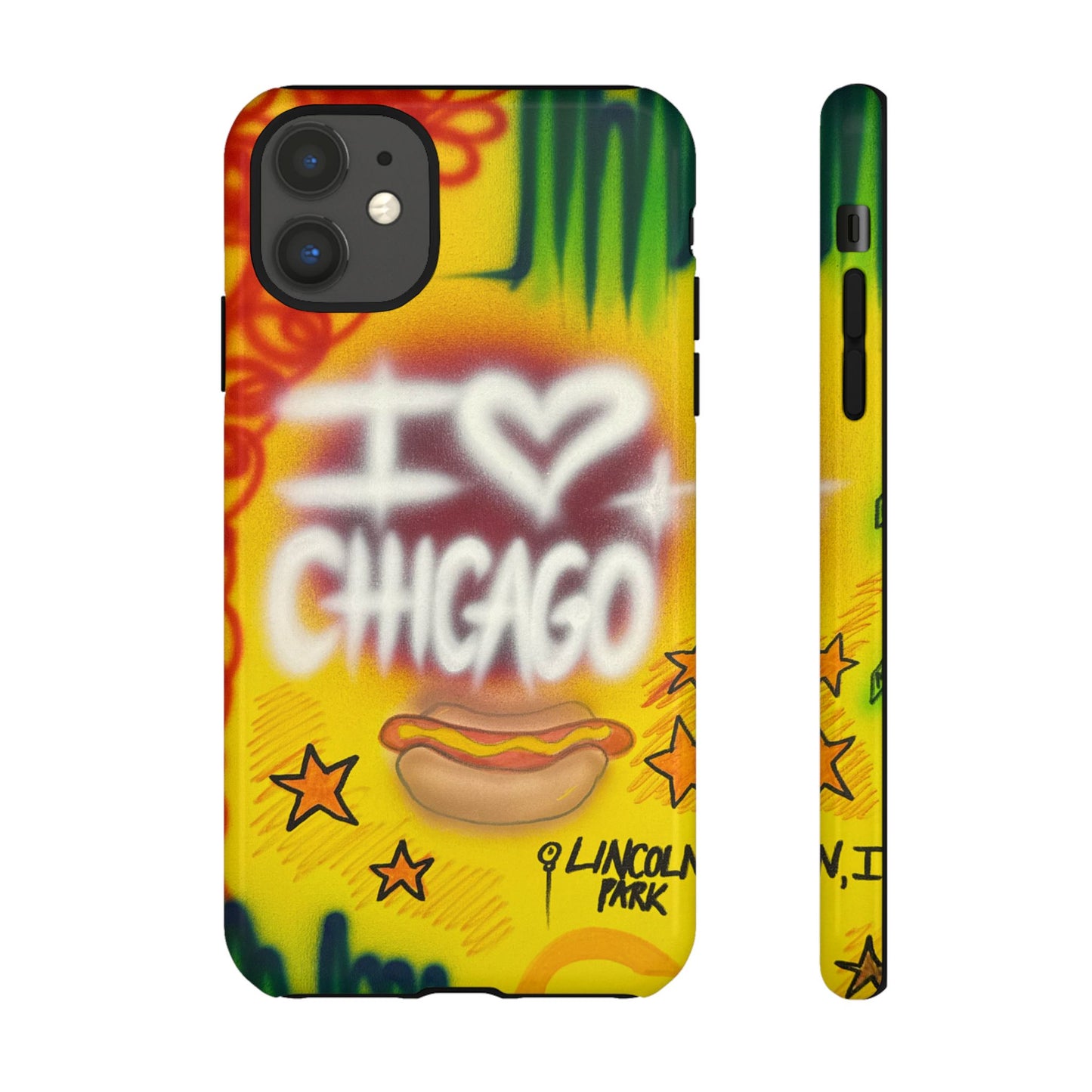 "chicago" airbrush iPhone case