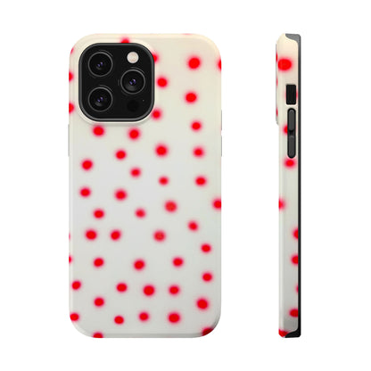 MagSafe "vanilla cherry polka dot" airbrush iPhone case