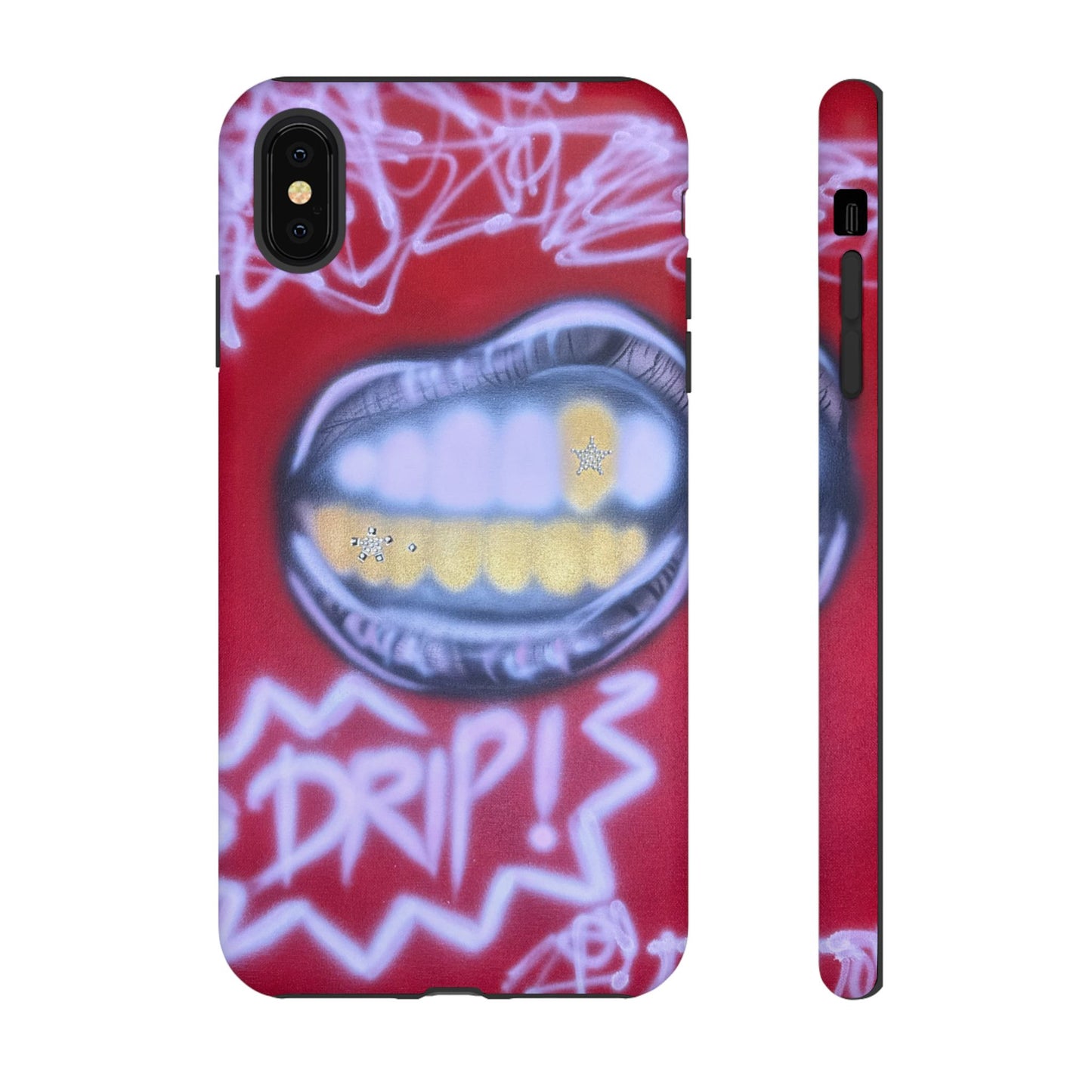 "tooth drip" airbrush iPhone case