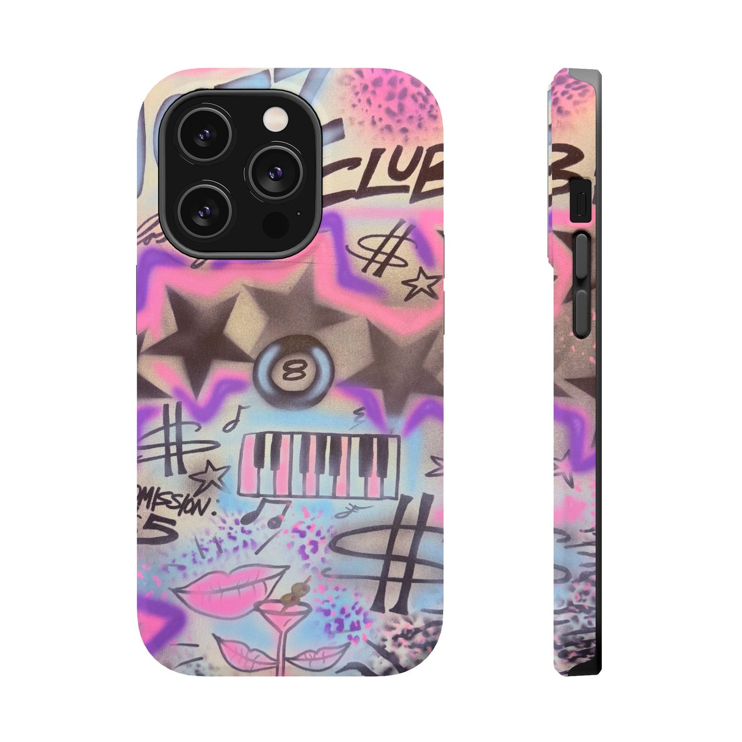 MagSafe "jazz club" airbrush iPhone case