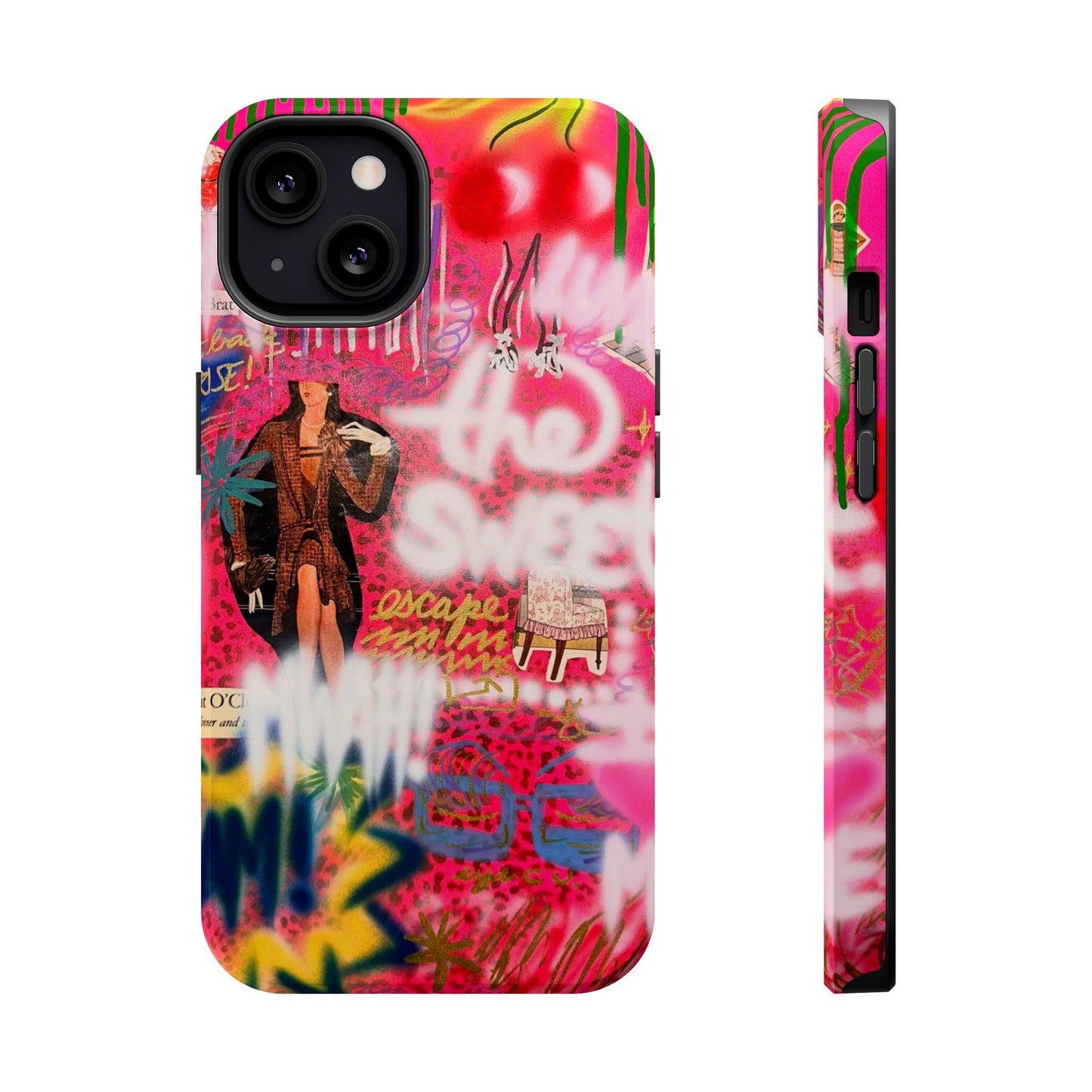MagSafe "sweet escape" airbrush iPhone case
