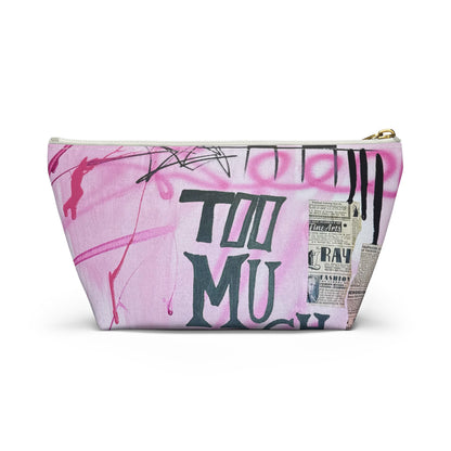 “too much motion" airbrush makeup pouch