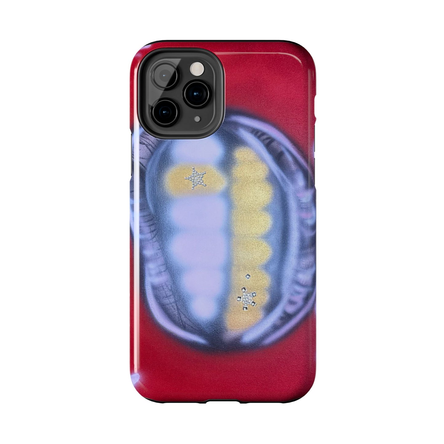 "bite me bling" airbrush iPhone case
