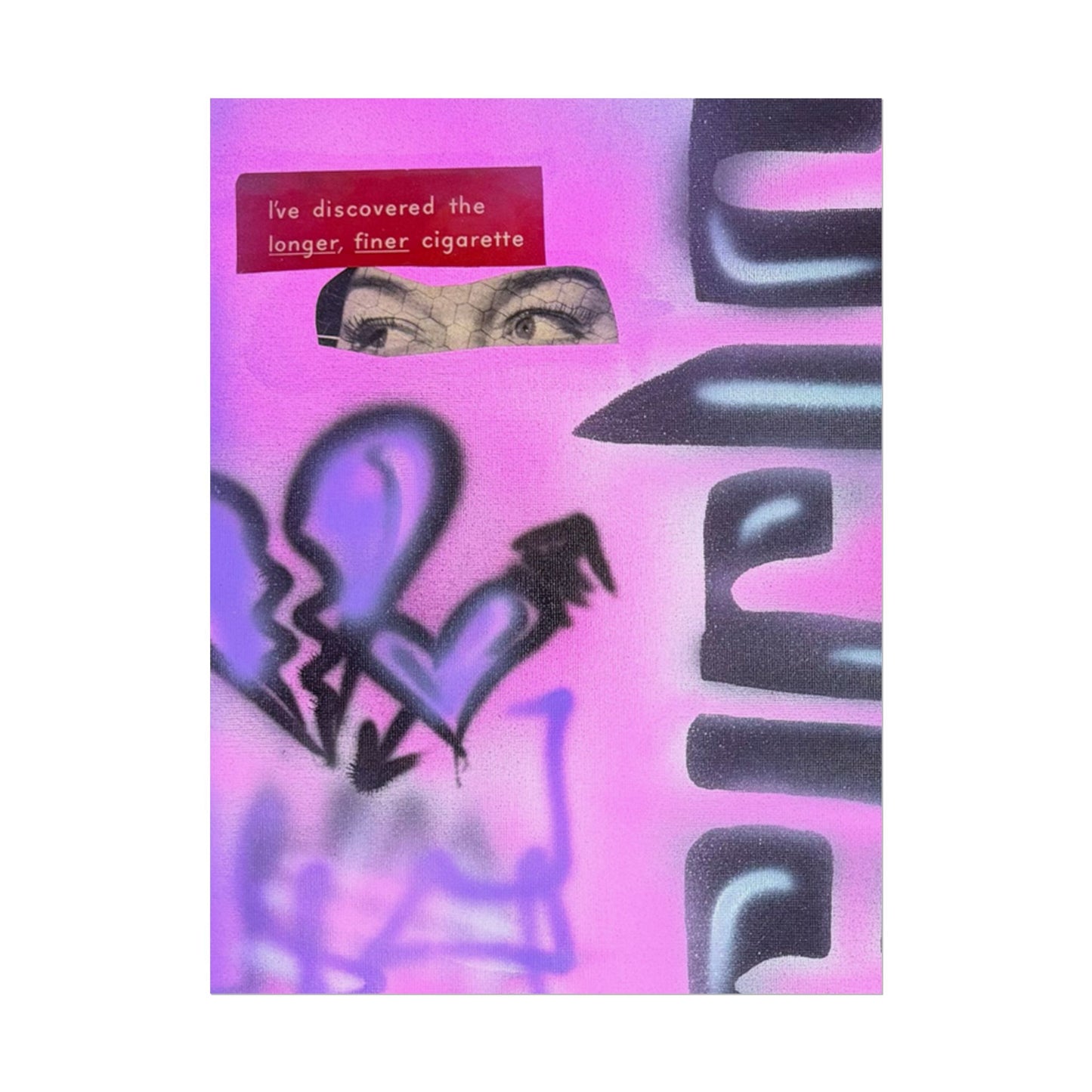 "purple princess" airbrush rolled print