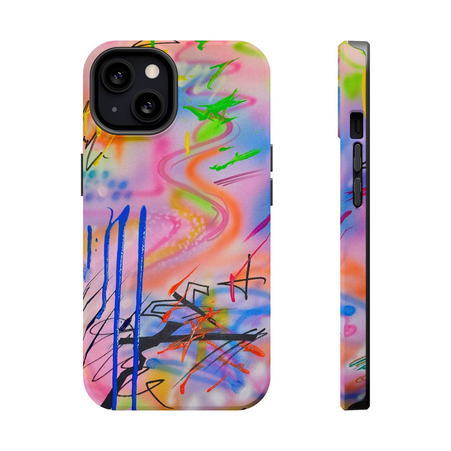 MagSafe "neon haze" airbrush iPhone case