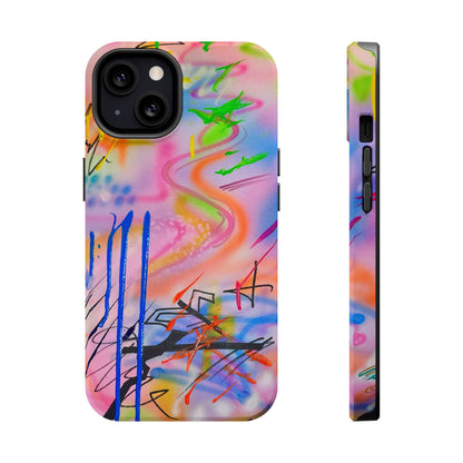MagSafe "neon haze" airbrush iPhone case