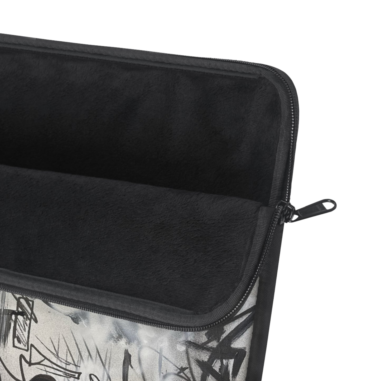 "monochrome mood" airbrush laptop sleeve