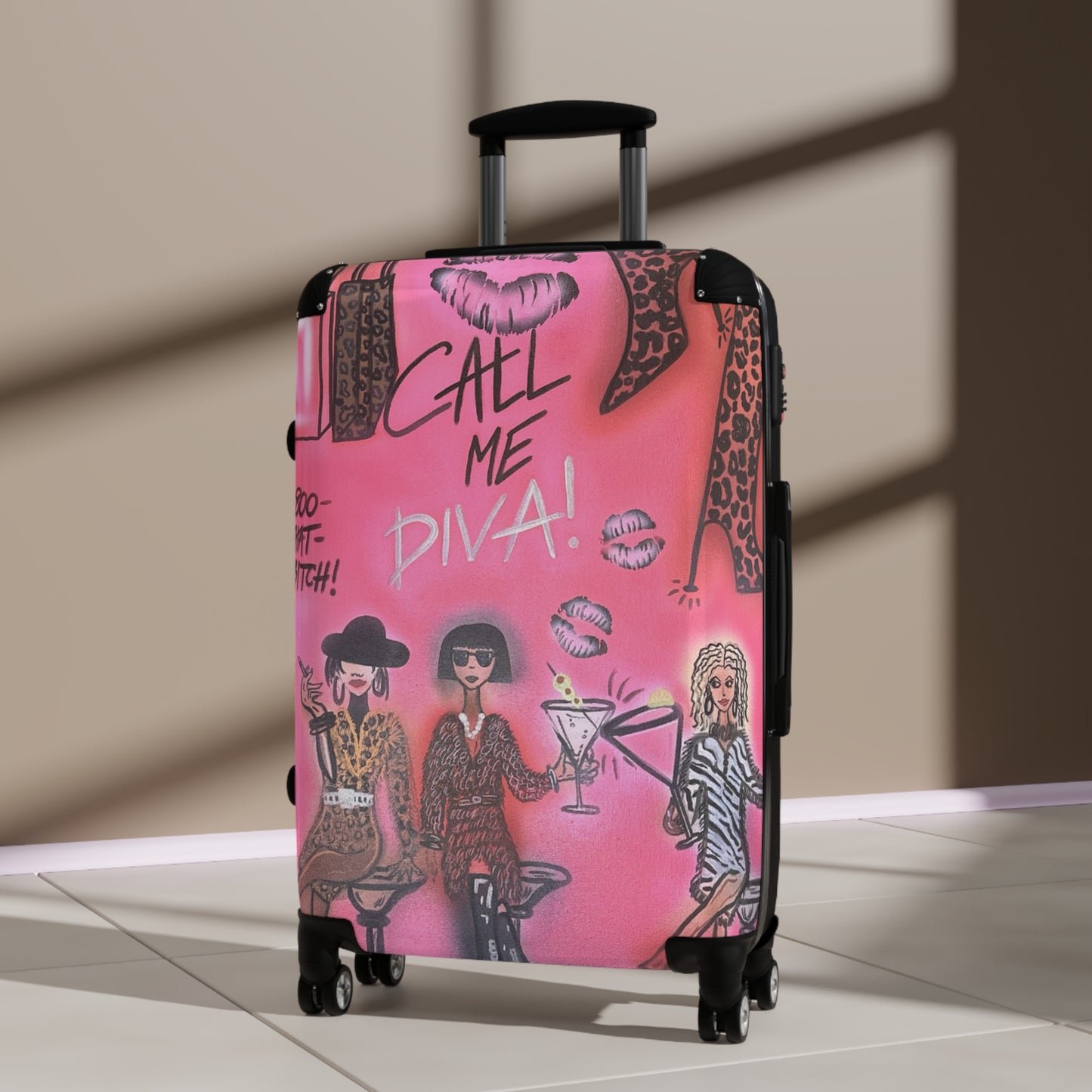 "party diva" airbrush suitcase