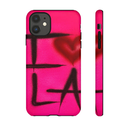 "I <3 LA" airbrush iPhone case