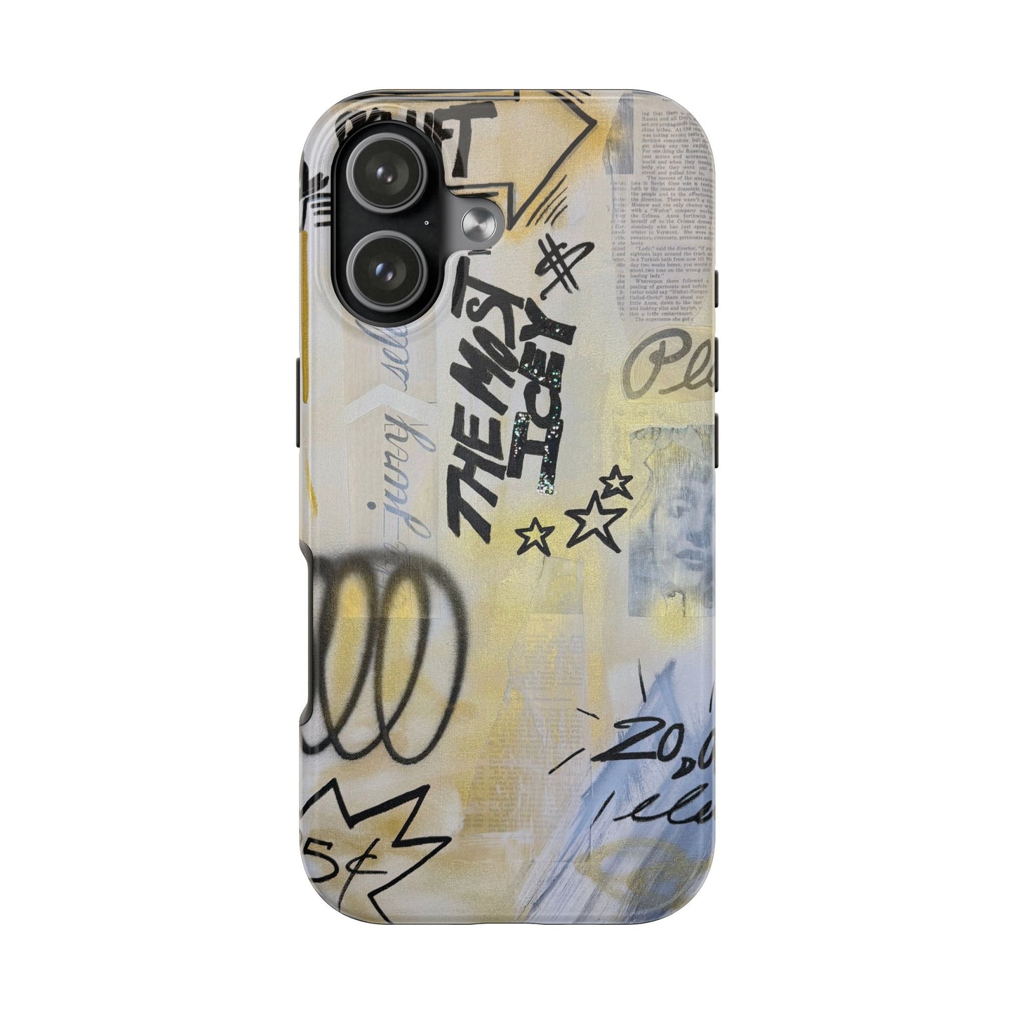 "golden glacier" airbrush iPhone case