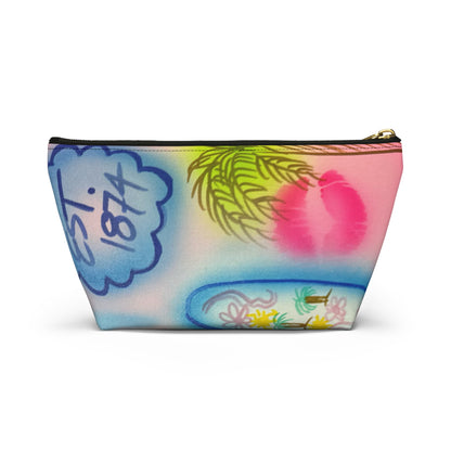 "in the wave" airbrush makeup pouch