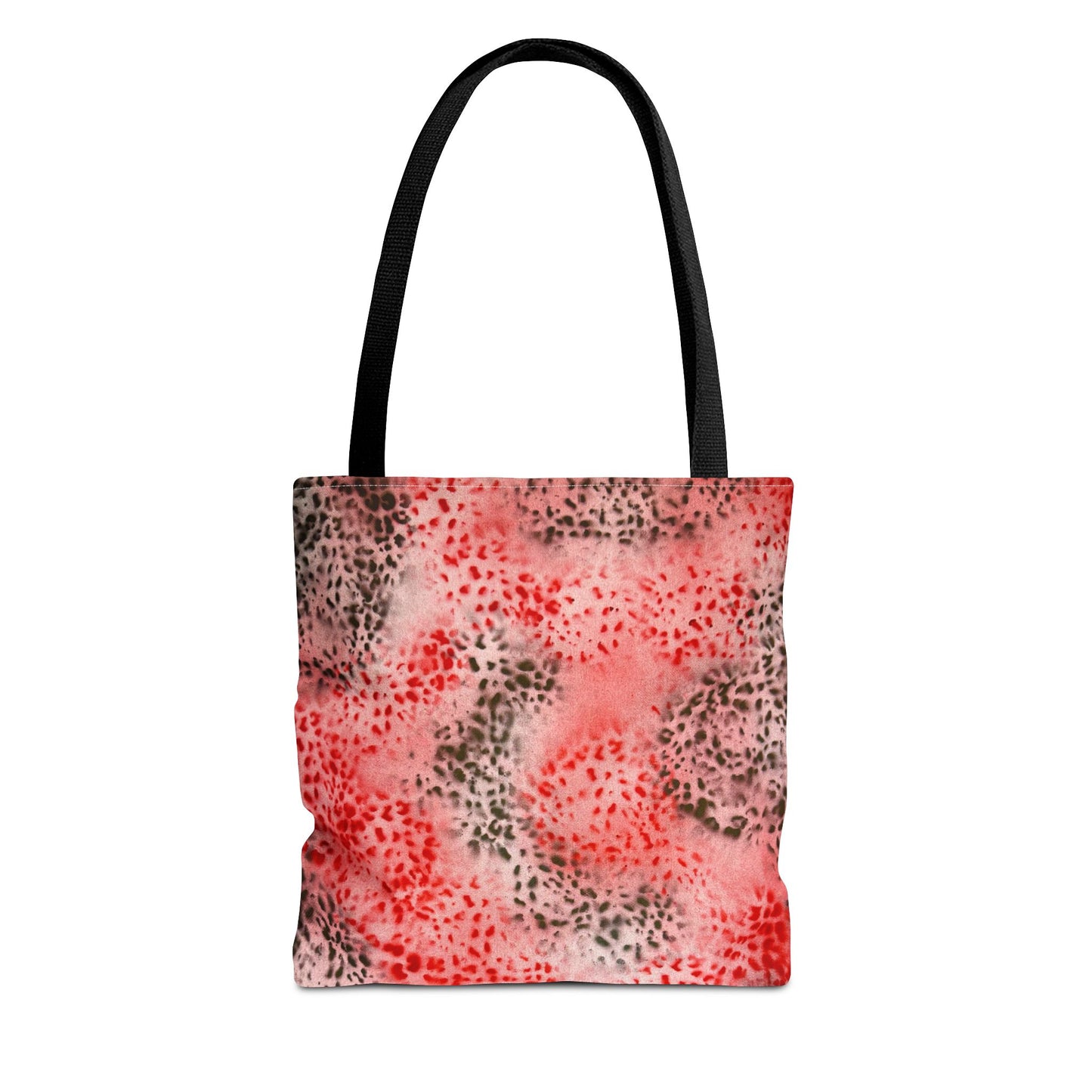 "red cheetah" airbrush tote bag
