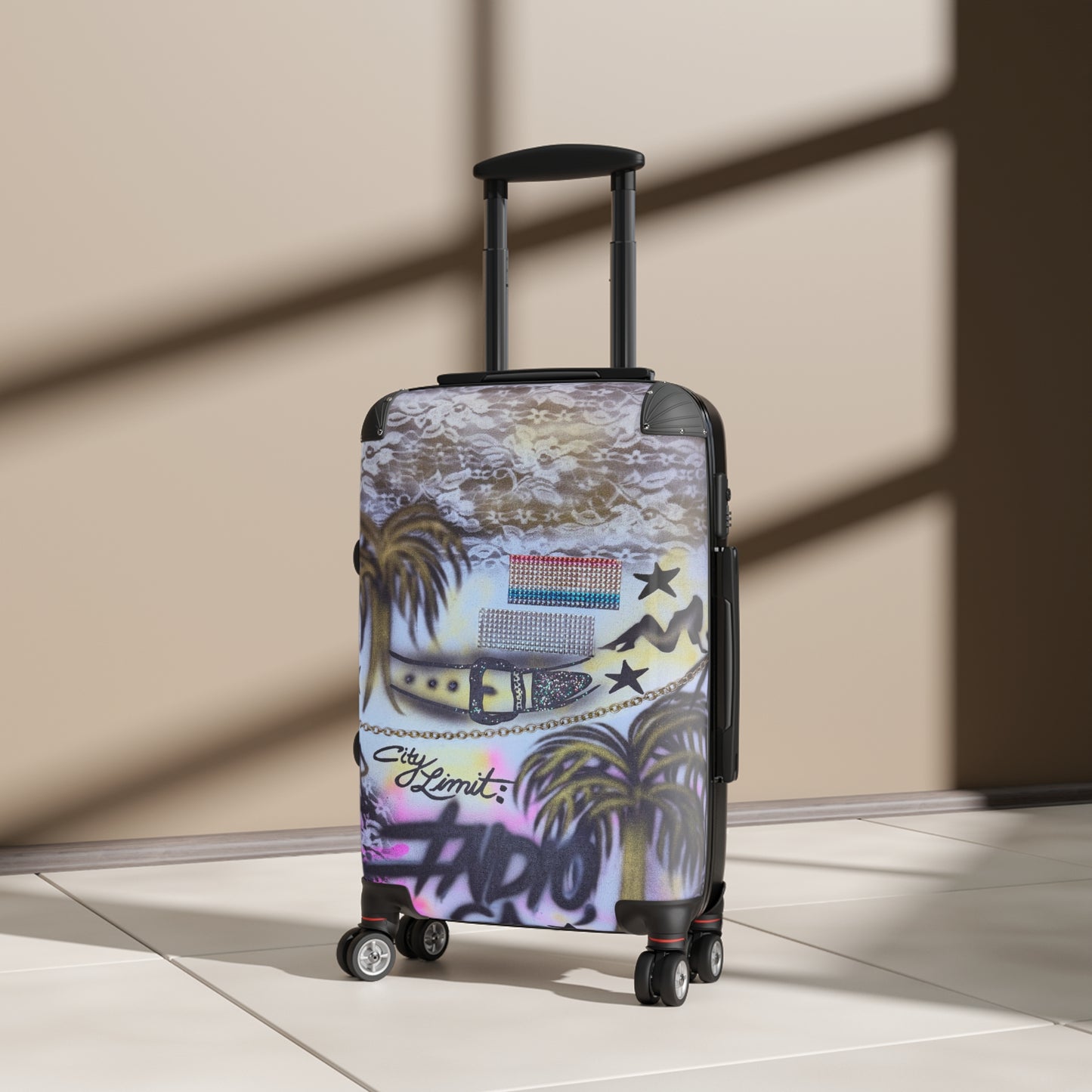"indio, ca" airbrush suitcase