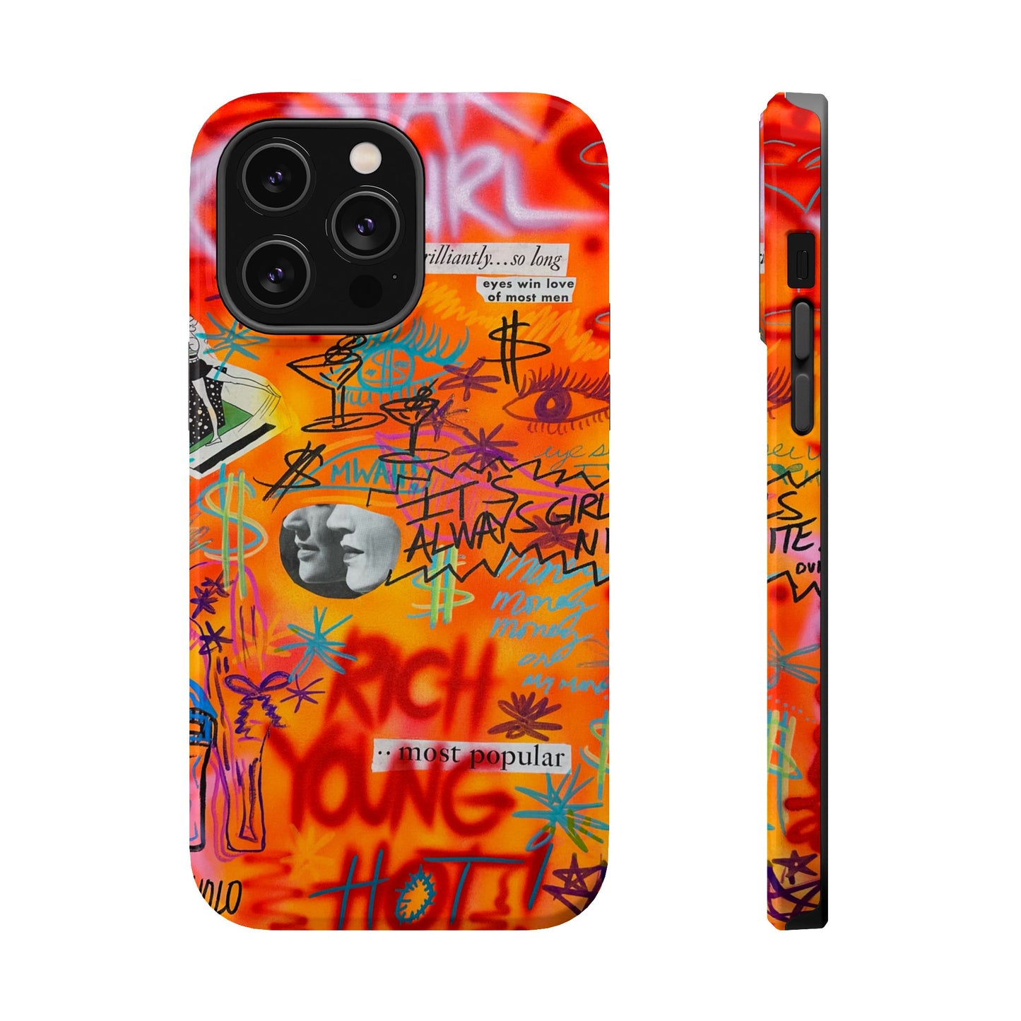 MagSafe "rich, young, hot" airbrush iPhone case