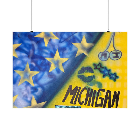 "ann arbor, mi" airbrush horizontal print