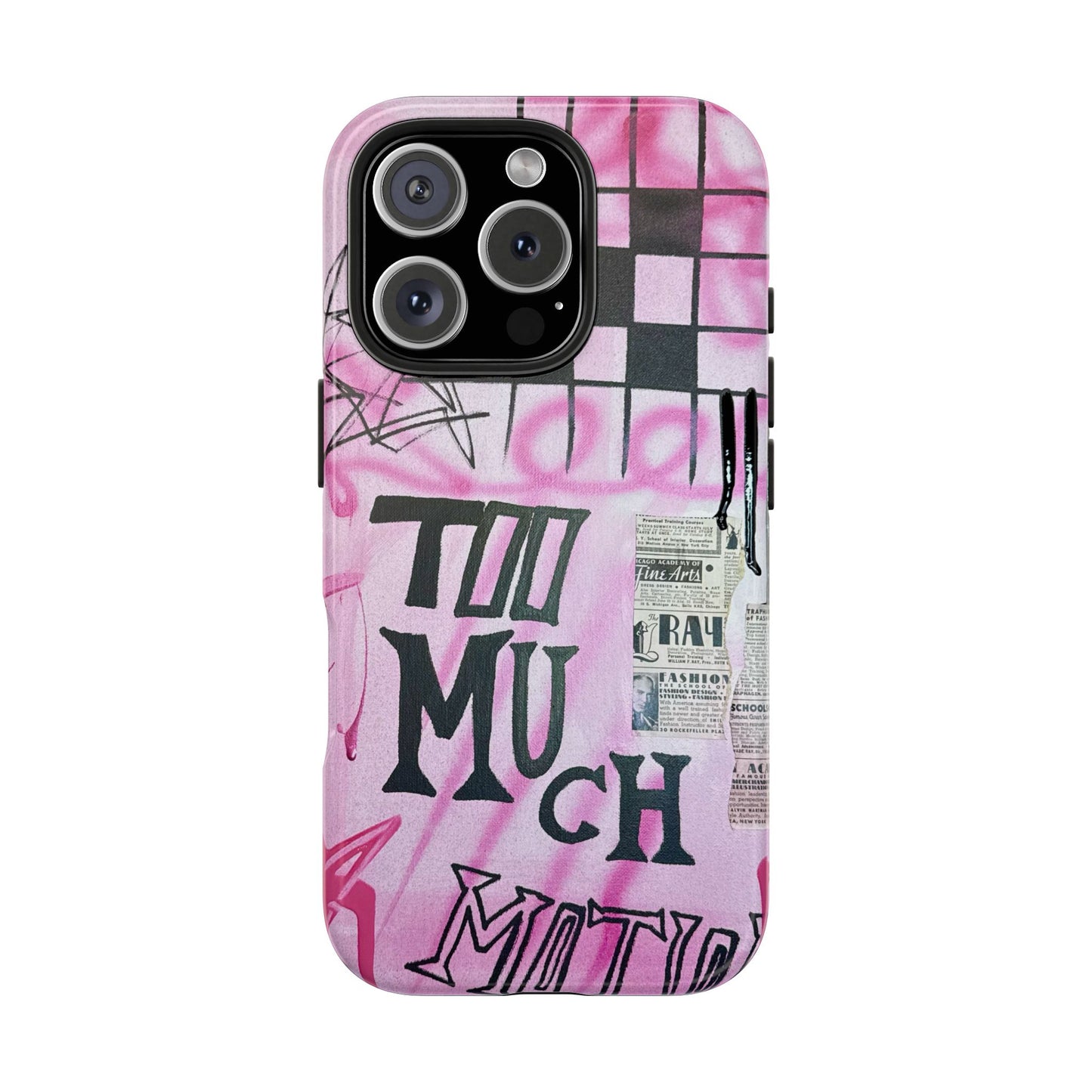 "too much motion" airbrush iPhone case