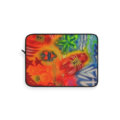 "tipsy lobster" airbrush laptop sleeve