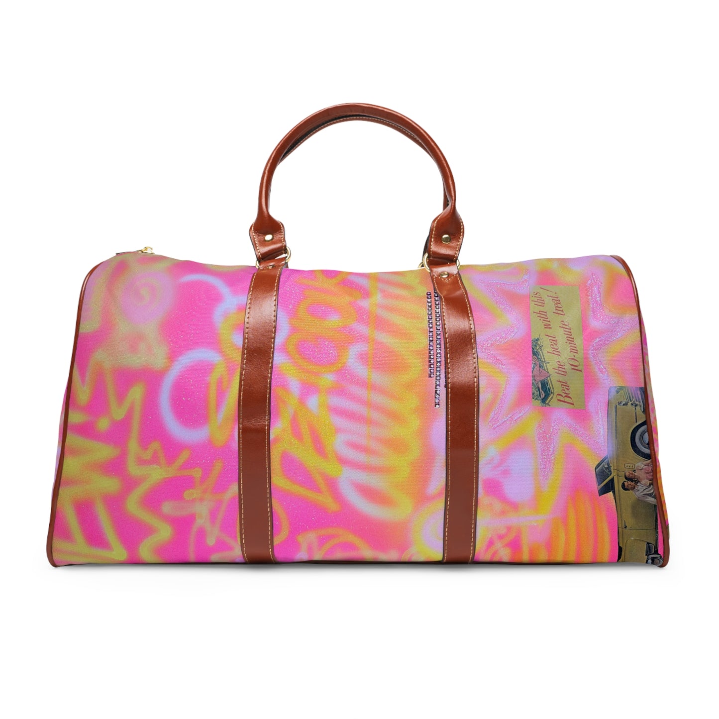 "so delicious" airbrush waterproof travel bag