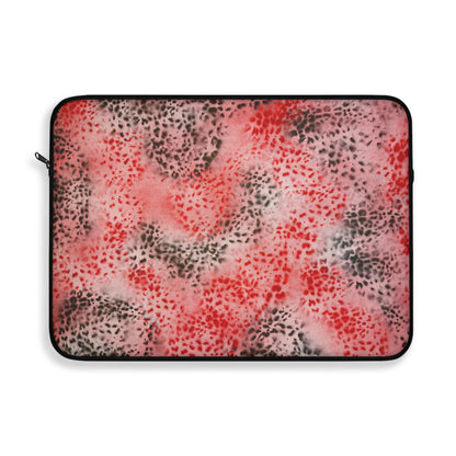 "red cheetah" airbrush laptop sleeve