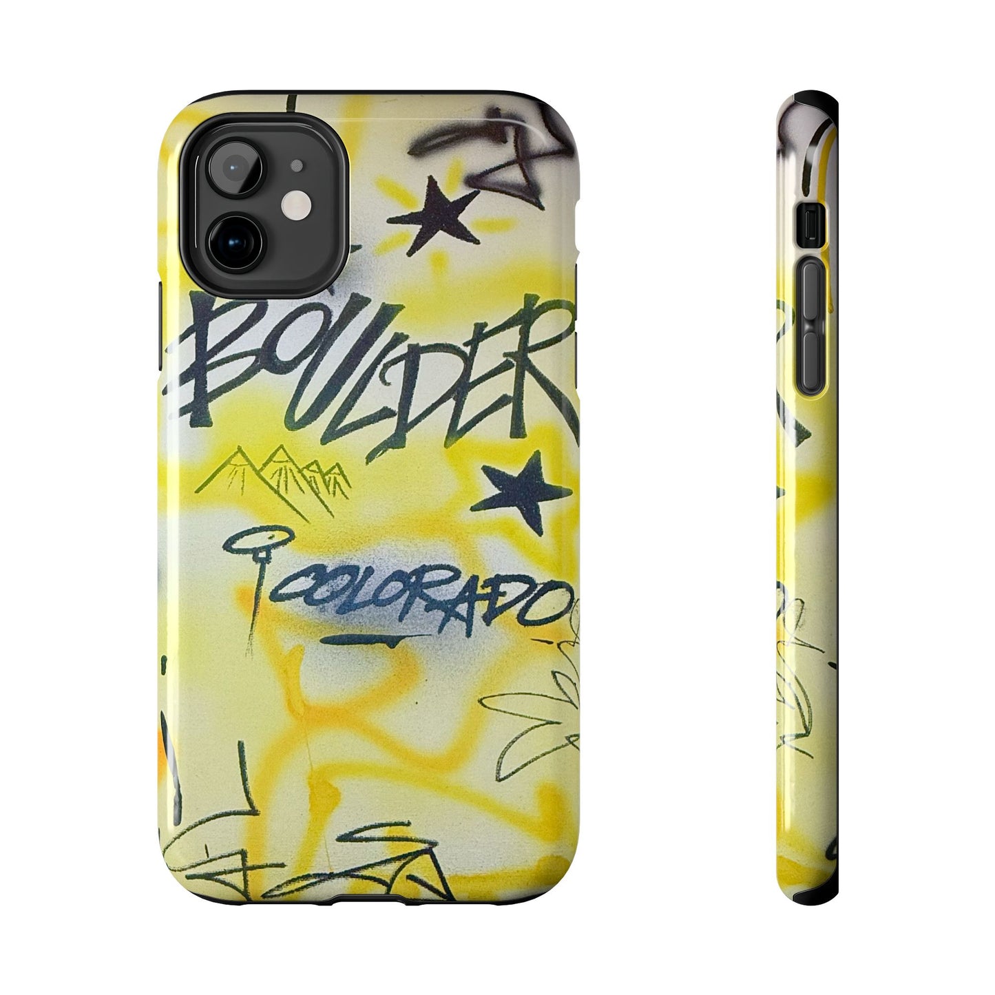 "boulder" airbrush iPhone case