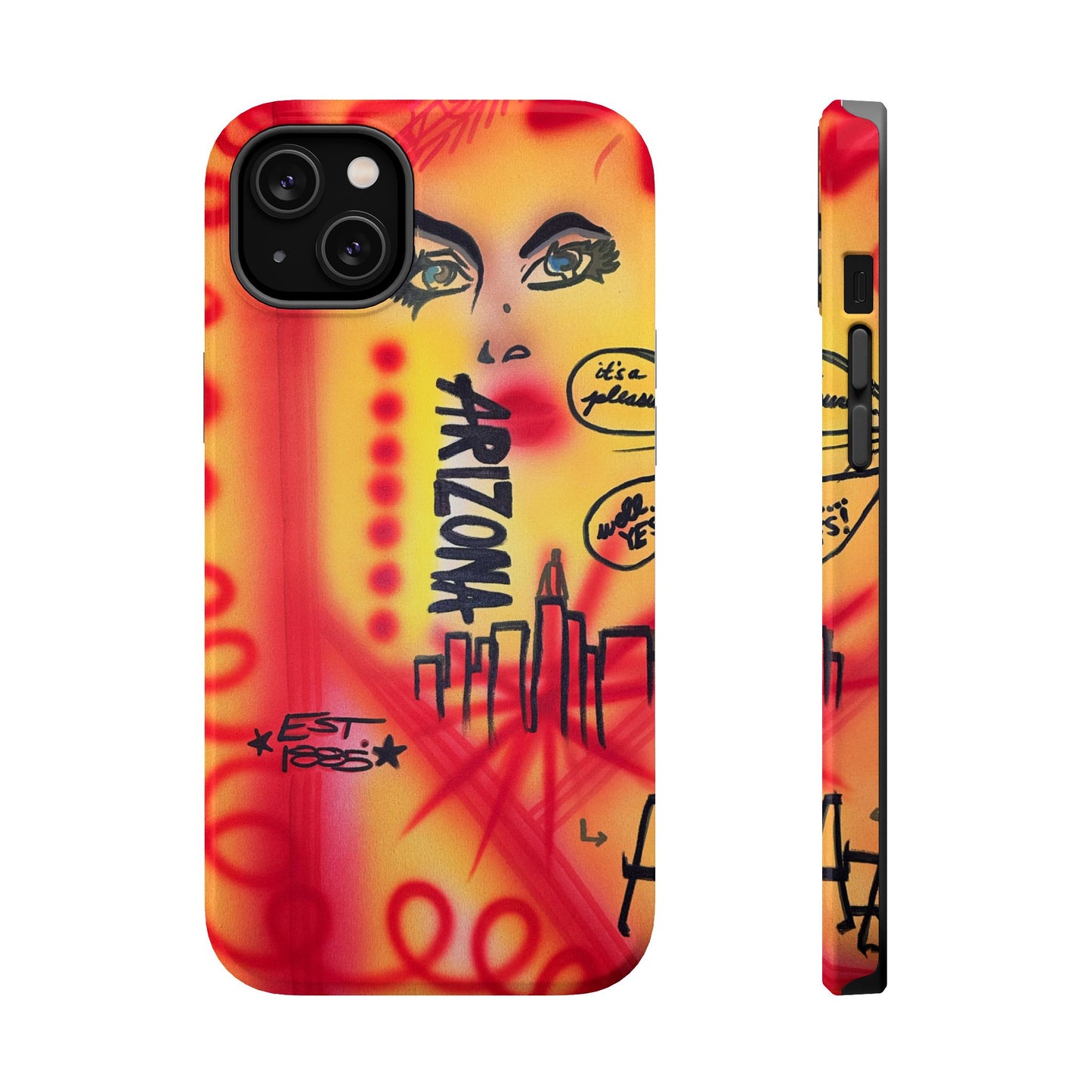 MagSafe "tempe, az" airbrush iPhone case