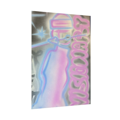 "visionary" pt. 2 airbrush rolled print