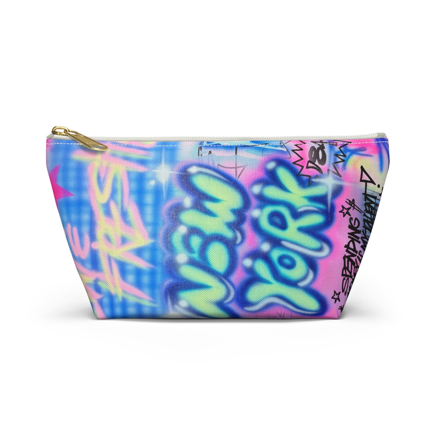 "spending $$ is my talent" airbrush makeup pouch