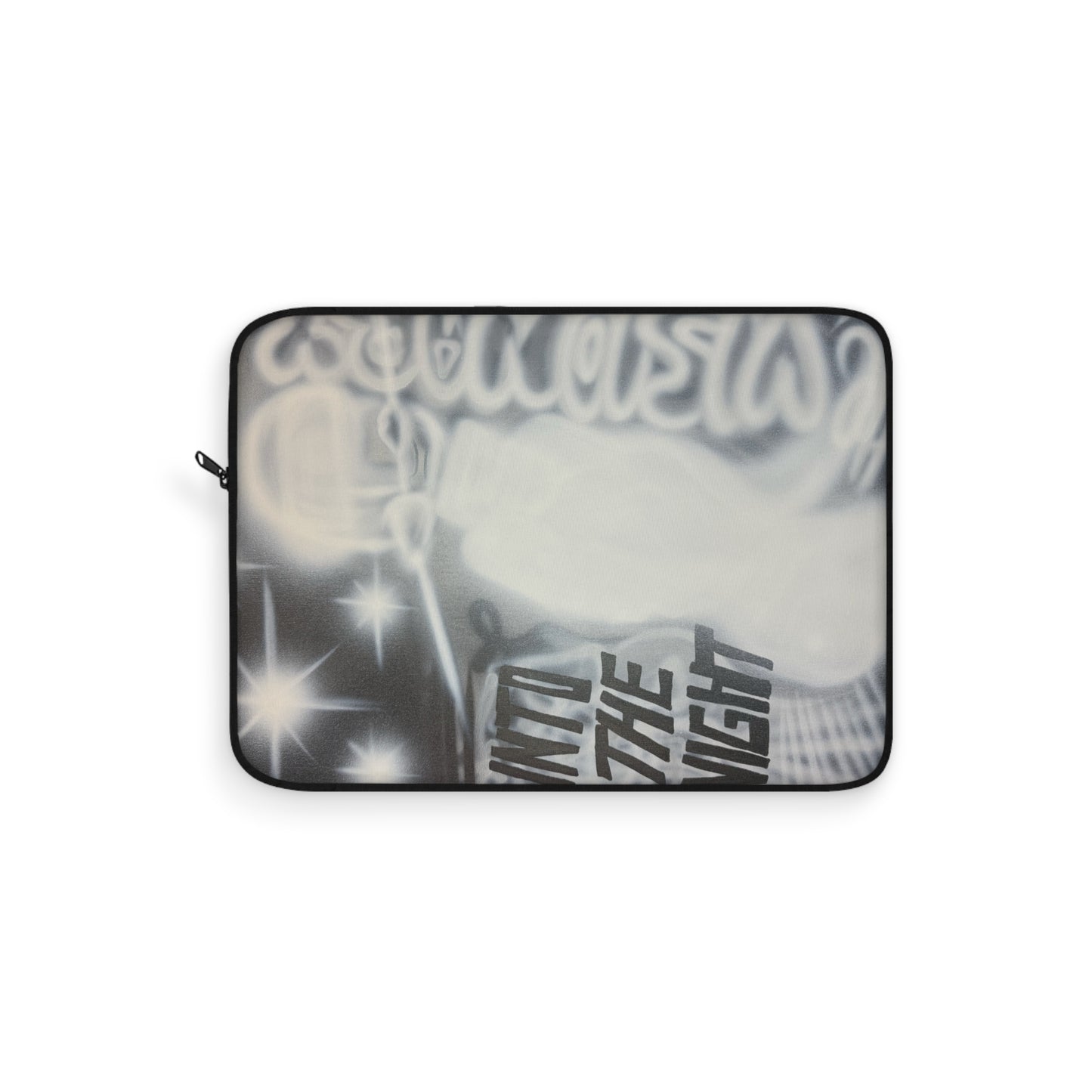 "into the night" airbrush laptop sleeve