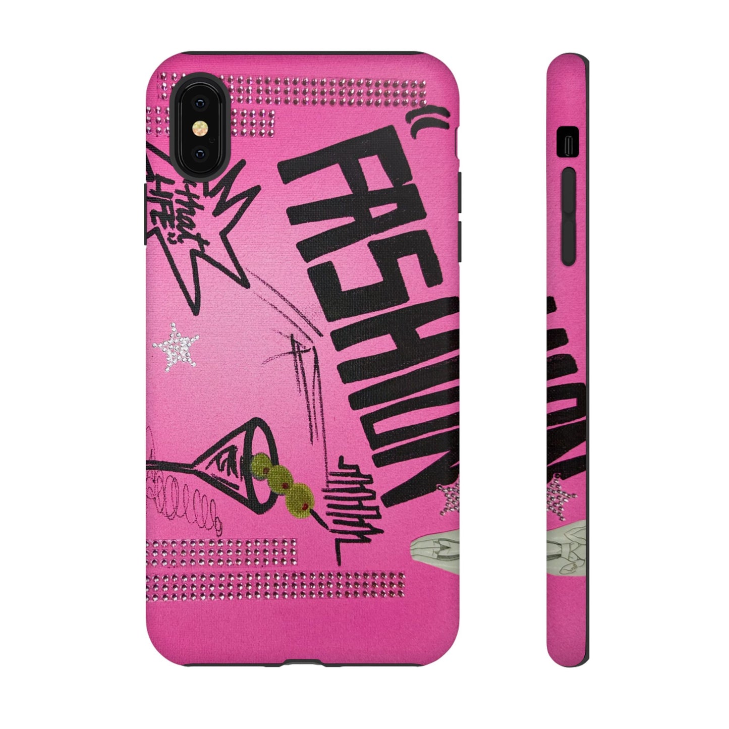 "high fashion pt. 2" airbrush iPhone case