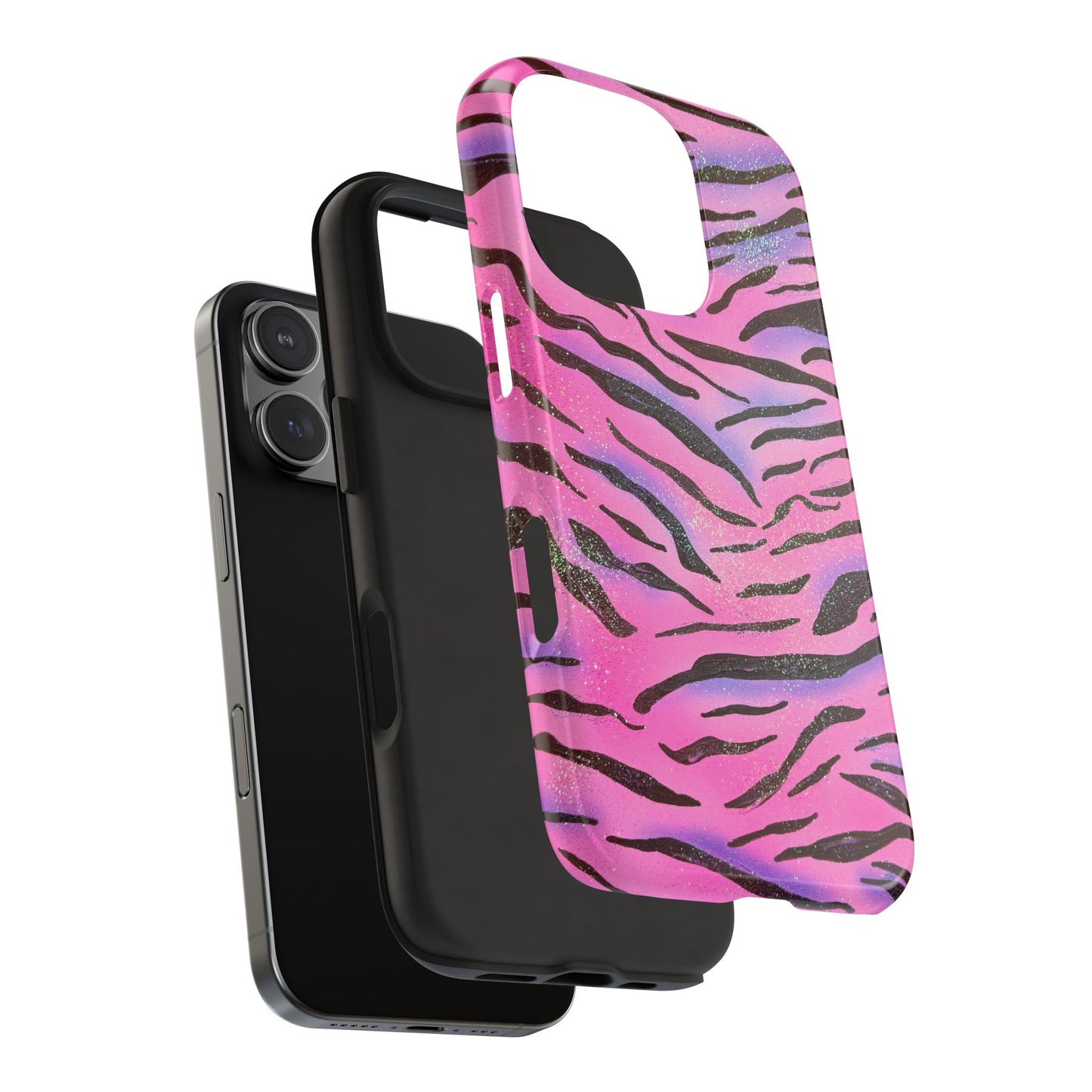 "glitter zebra" airbrush iPhone case