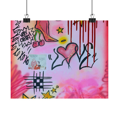 "cherry luvr" airbrush horizontal print