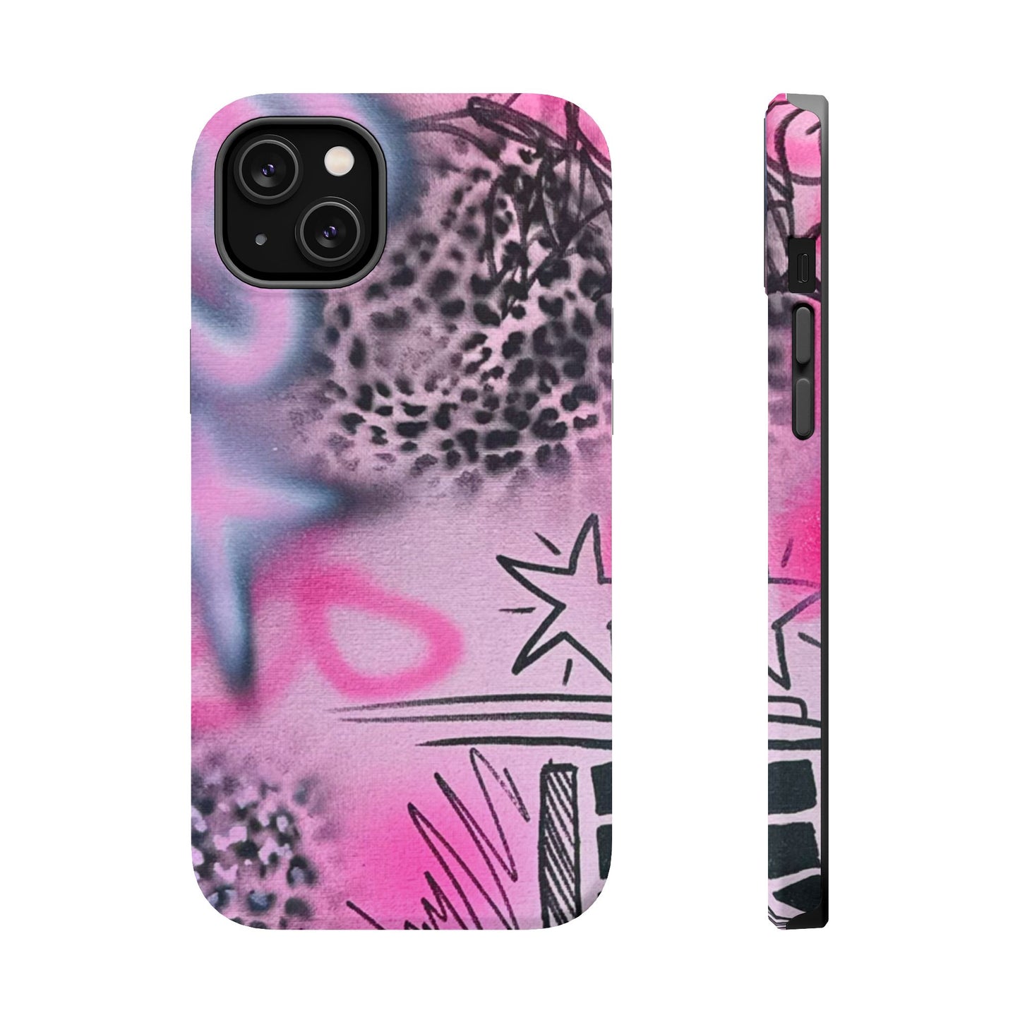 MagSafe "onyx cheetah" airbrush iPhone case