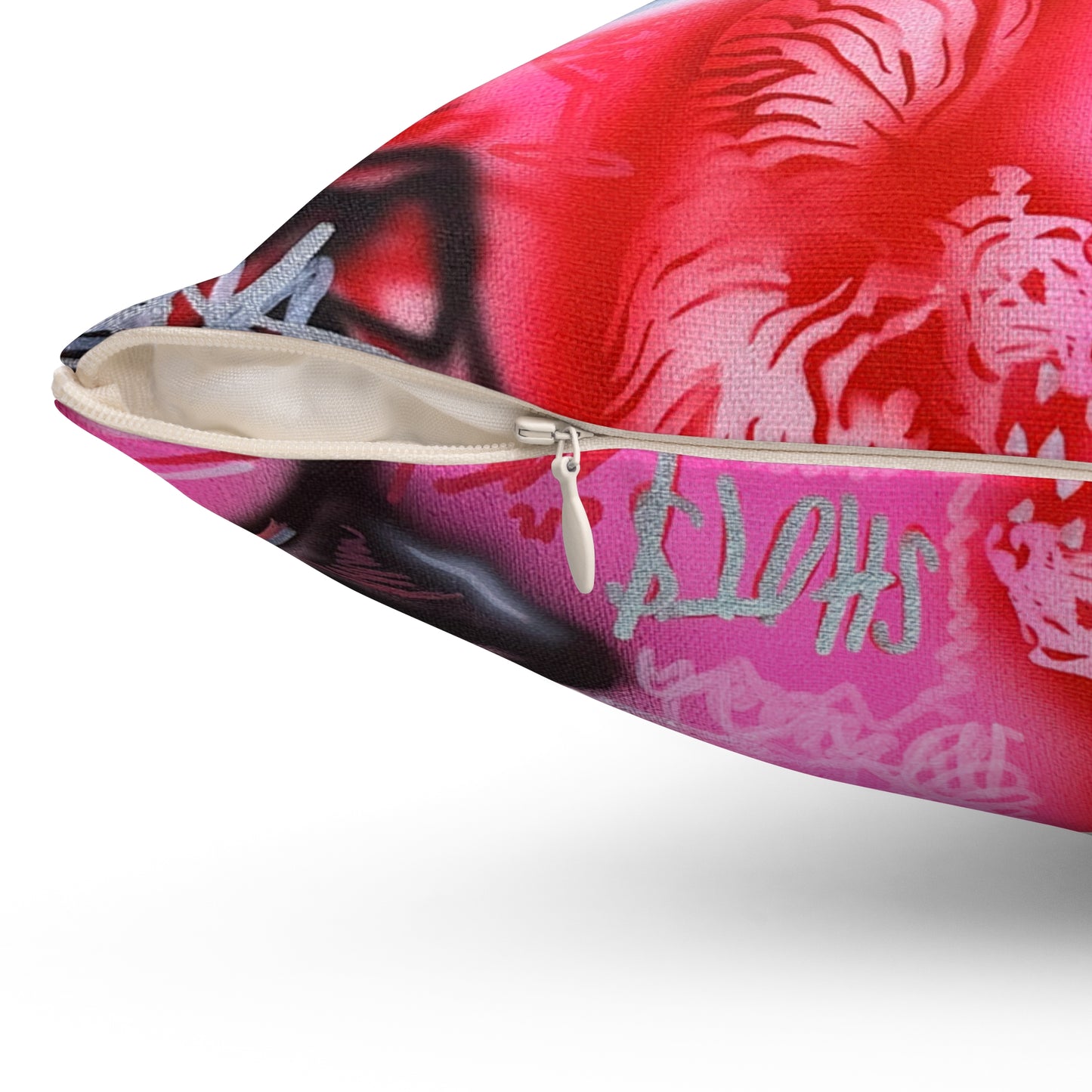 "extra dirty, plz" airbrush pillow